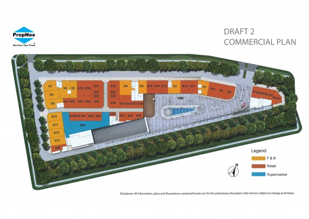 Kensington Square commercial Site Plan | Condosingapore