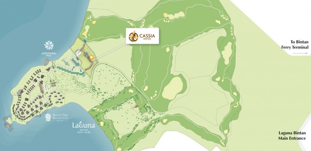 Location of Cassia Residences Bintan
