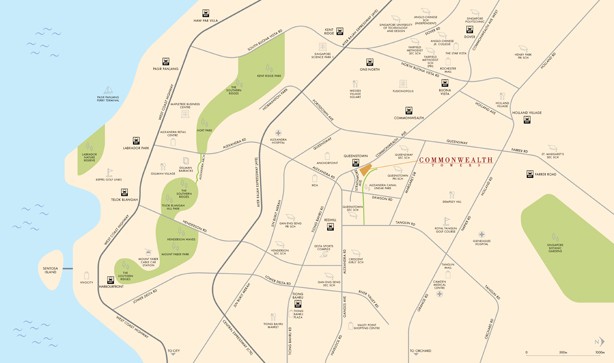 Commonwealth Towers Site location map